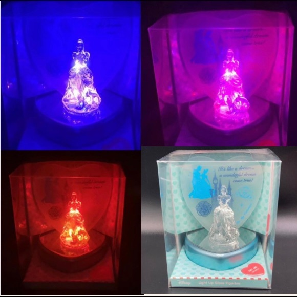 Disney Toys Disney Light Up Cinderella Glass Figurine Poshmark